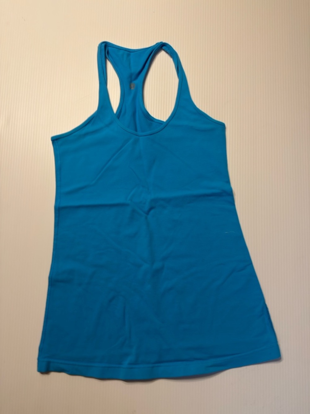lululemon athletica Bright Teal Racerback Tank size 4 reversible